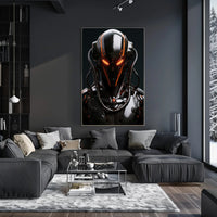 Futuristic Cyborg Sentinel Poster PosterGoat