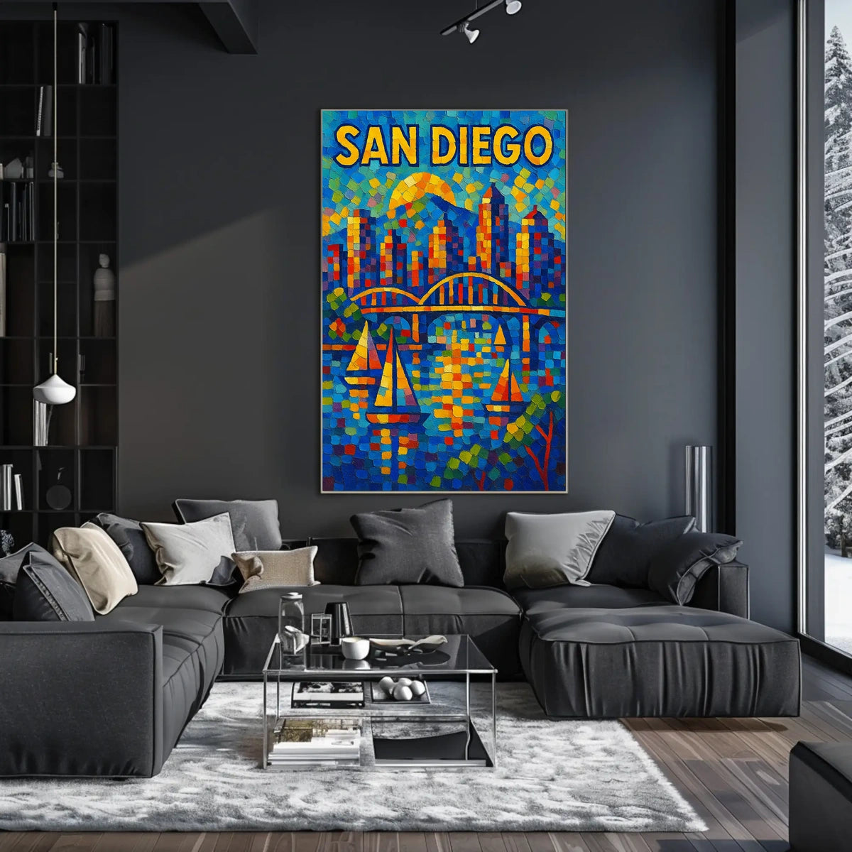 San Diego Skyline Poster