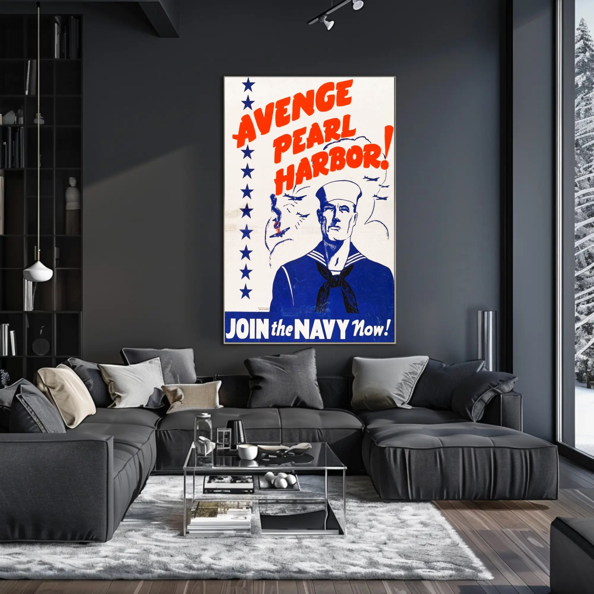 Avenge Pearl Harbor: Join the Navy Now! Poster PosterGoat