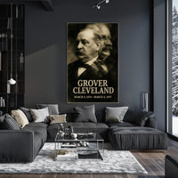 Grover Cleveland 24th President of the United States Double Exposure Poster