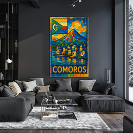 Comoros Vibrant Island Mosaic Poster