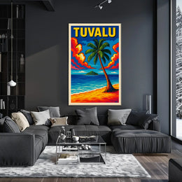 Tuvalu Tropical Paradise Poster