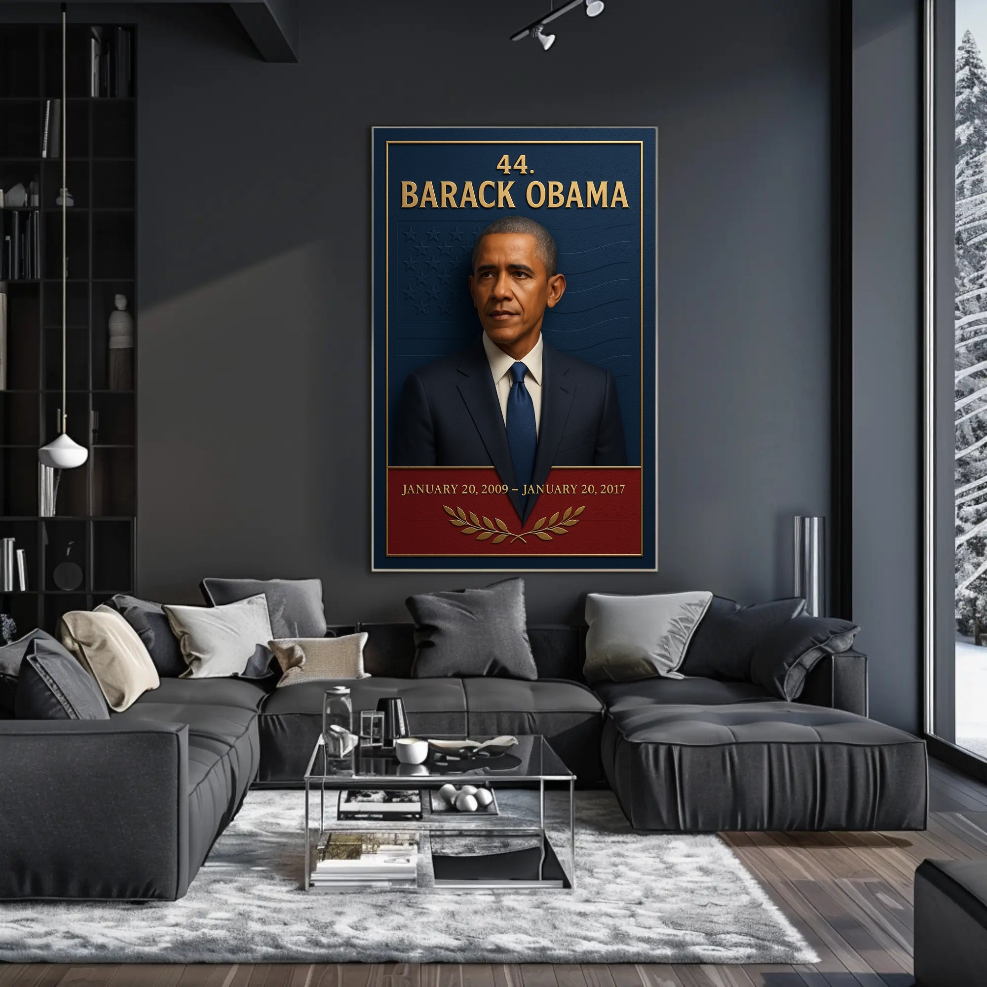 Barack Obama 44th President 3d Poster PosterGoat