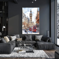 UK London Big Ben Street View Poster
