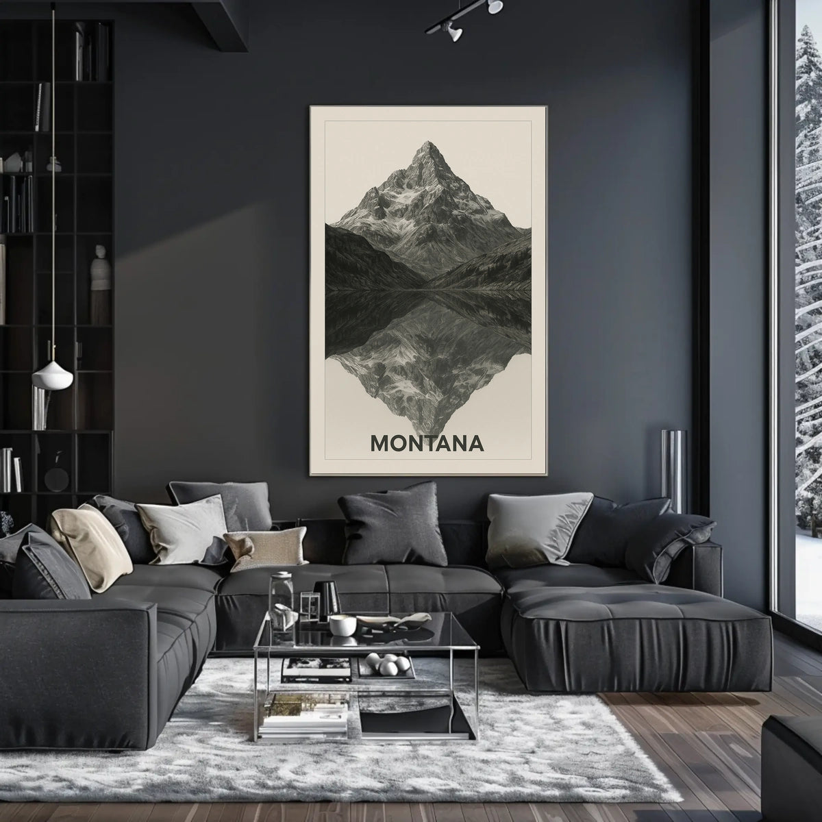 Montana Mountain Reflections Poster