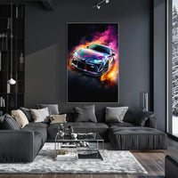 Sleek Modern Sports Car Poster for Thrill Seekers