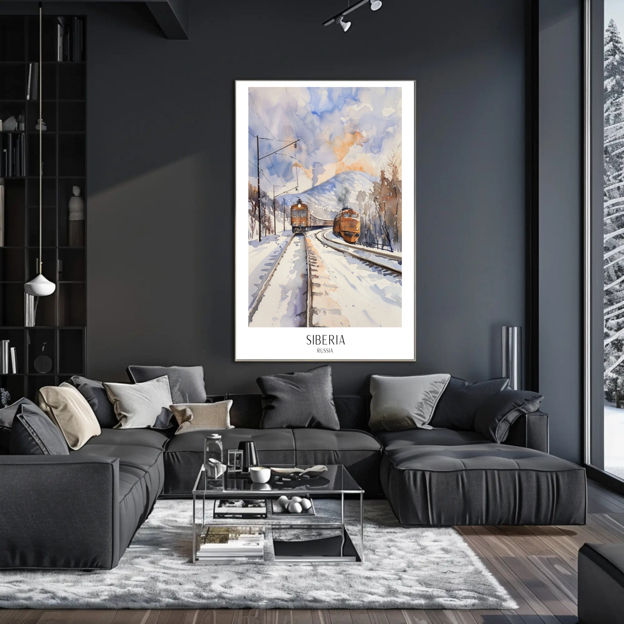 Siberia Winter Scene: Serene Travel Poster PosterGoat