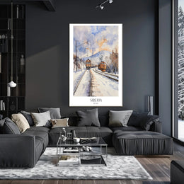Siberia Winter Scene: Serene Travel Poster PosterGoat