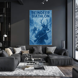 Reindeer Biathlon Poster