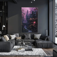 Enchanted Twilight Village Poster PosterGoat