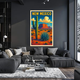 New Mexico Desert Landscape Poster