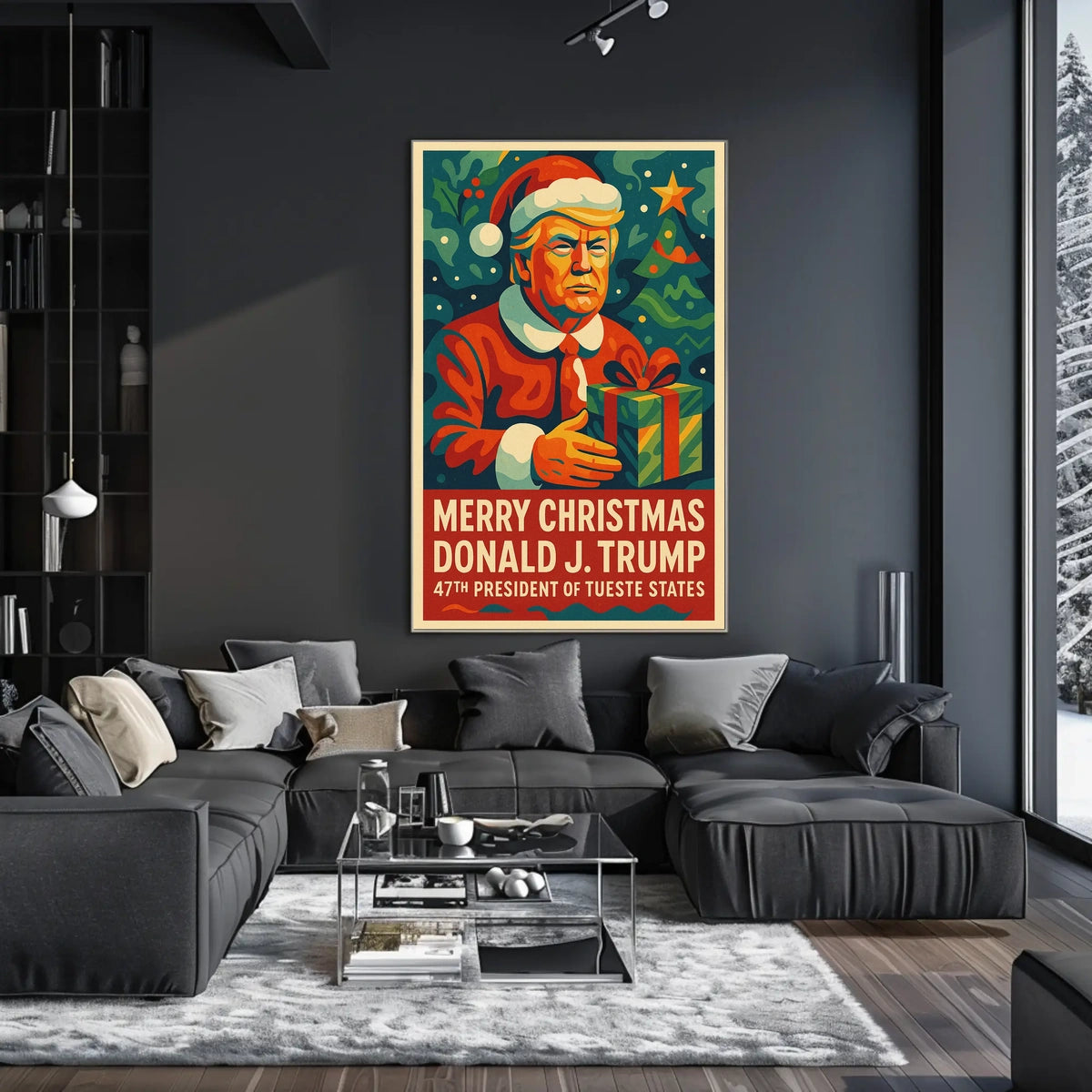 Christmas Political Satire Art Print Political or Propaganda Poster