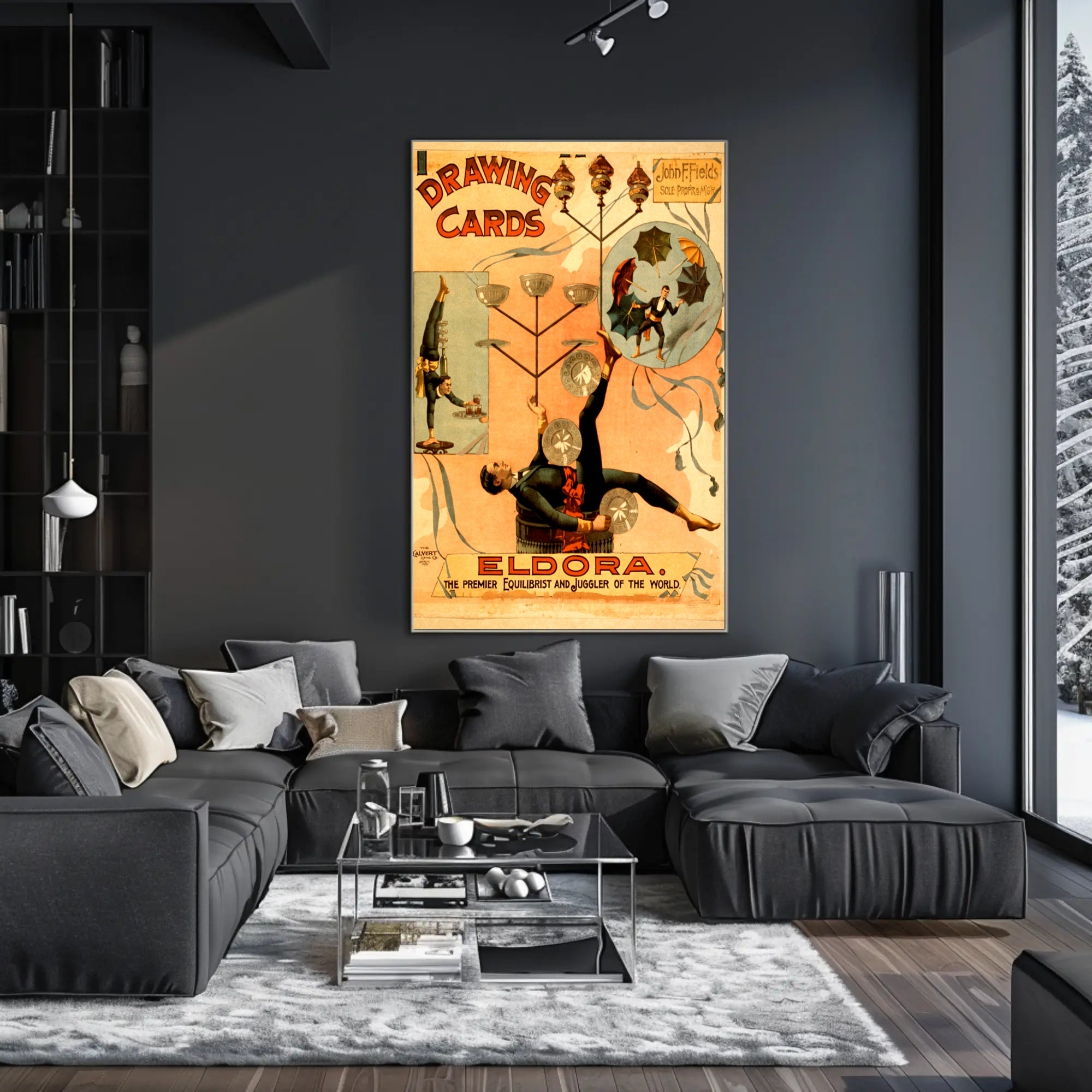 Eldora's Vintage Circus Juggling Extravaganza - Cultural or Heritage Poster