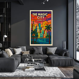 The Magic City Miami, FL Poster