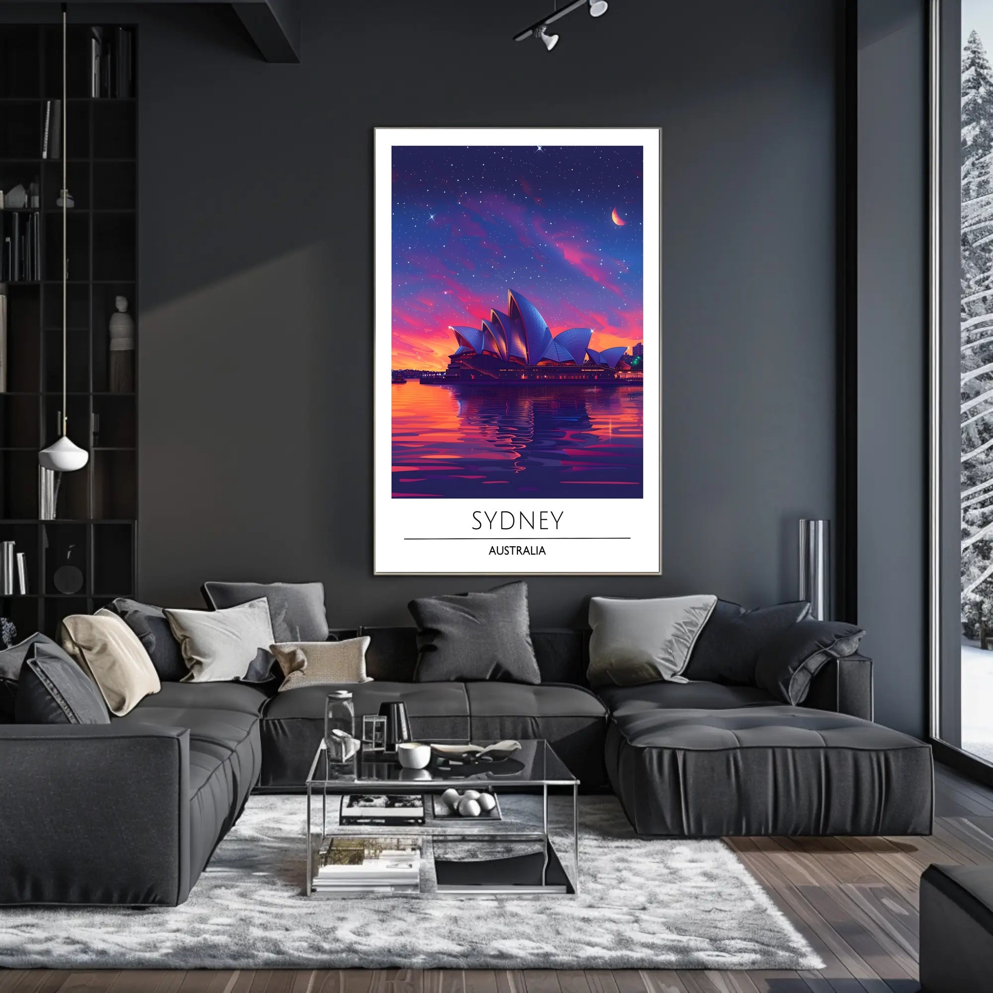 Sydney Opera House Dreamlike Cityscape Urban or Cityscape Poster