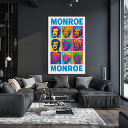 Monroe Pop Art Tribute Poster PosterGoat