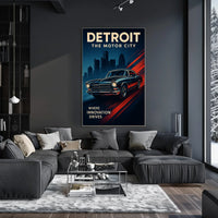Detroit The Motor City Poster