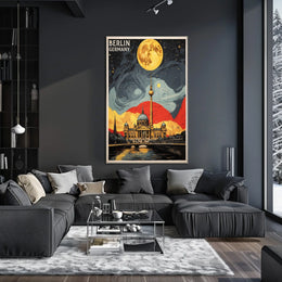 Berlin Nightscape Poster