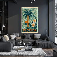 Florida Tropical Escape Poster
