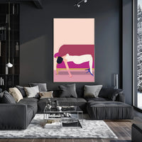 Reclined Elegance Scenic Wall Art Print for Decor