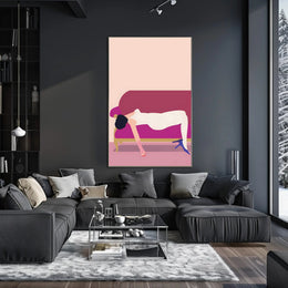 Reclined Elegance Scenic Wall Art Print for Decor