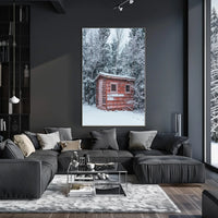 Winter Cabin In The Woods Poster