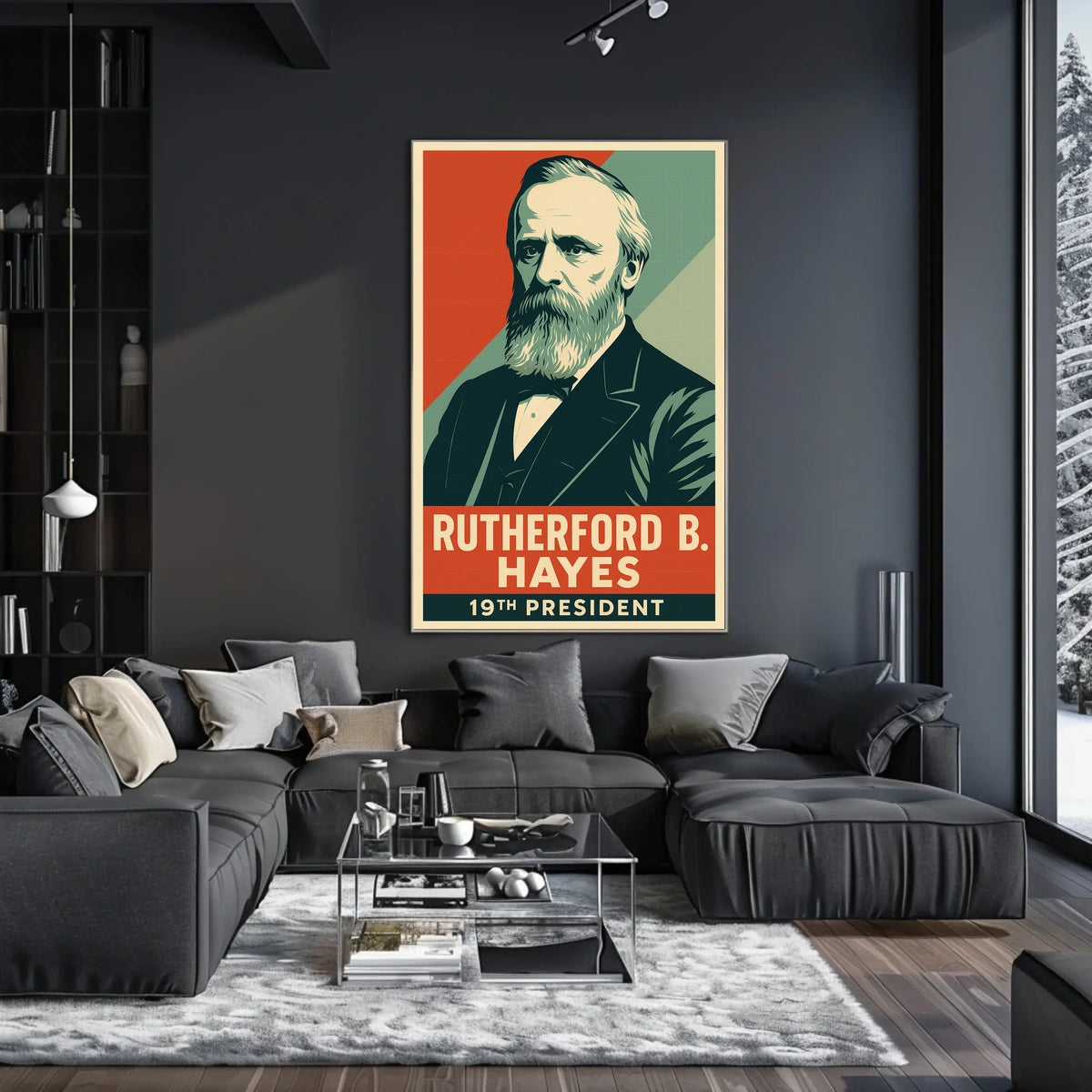 Rutherford B Hayes 19th President Litho HistoryBuff Poster