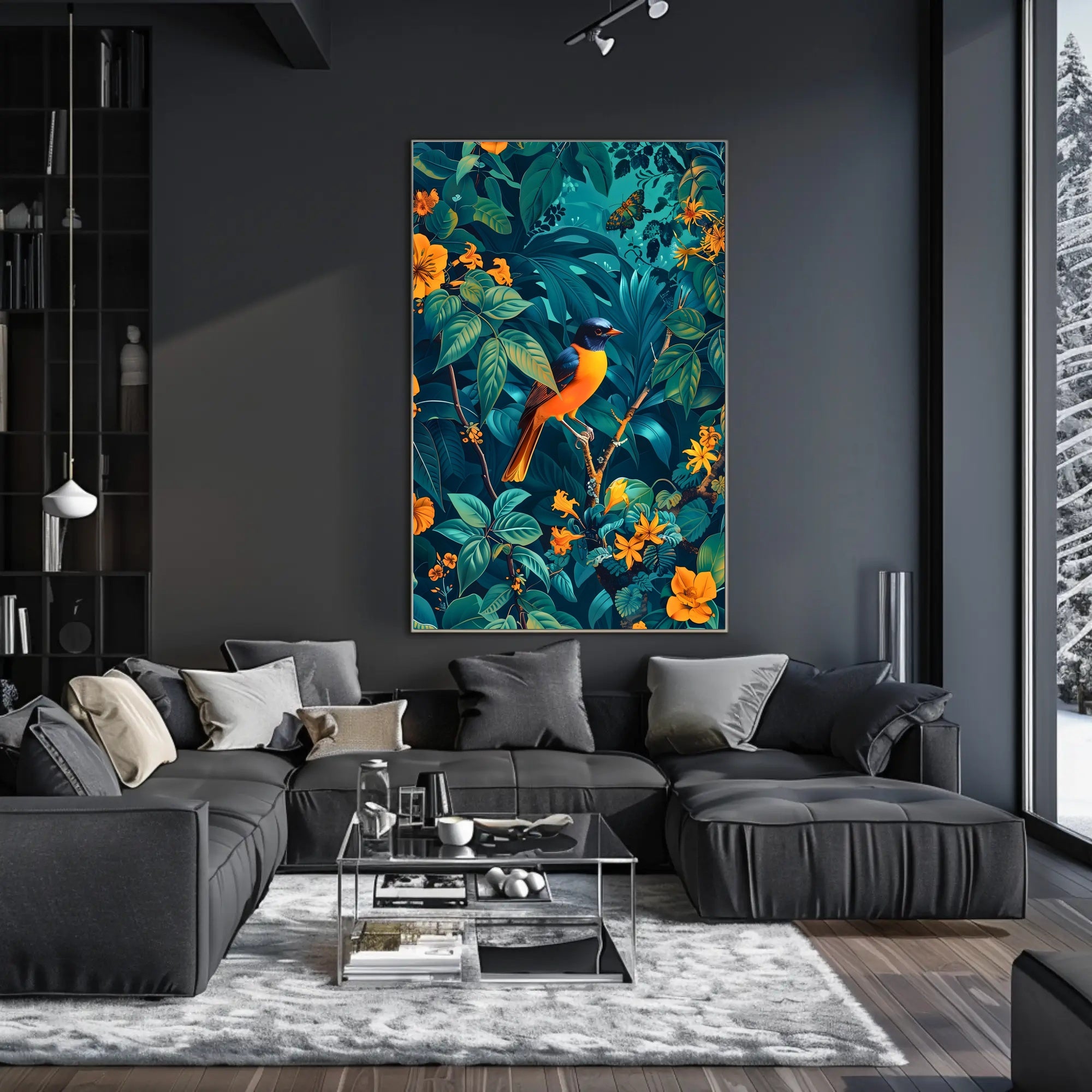 Vibrant Jungle Symphony Wall Art Print