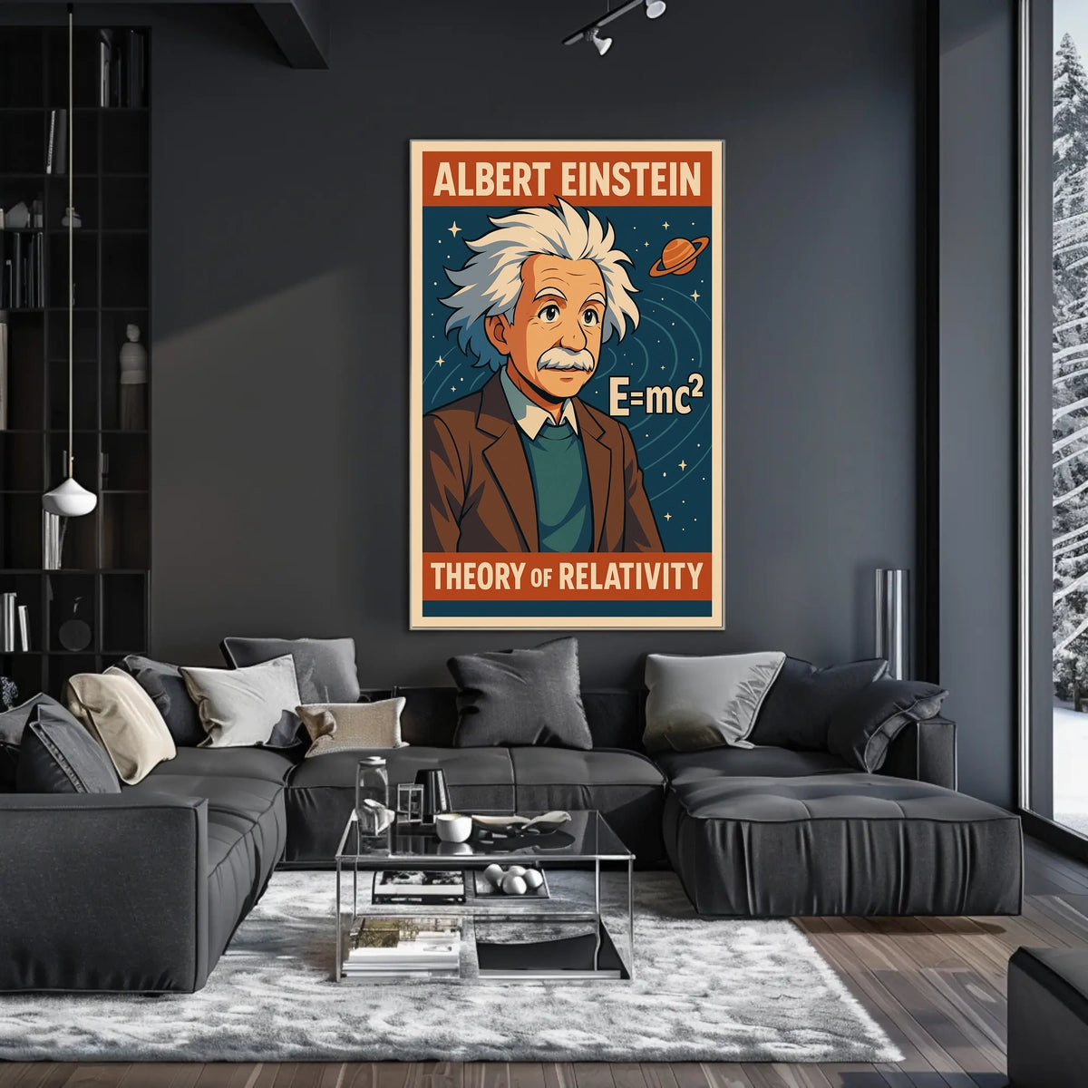 Albert Einstein Theory Of Relativity Poster