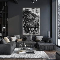 Amalfi Coast Poster Wall Art For Living Rooms Decor