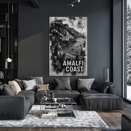 Amalfi Coast Poster Wall Art For Living Rooms Decor