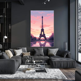Eiffel Tower Sunset Dreamscape Urban or Cityscape Poster