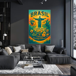 Brazilian Cultural Celebration Festive Artwork Cultural or Heritage Poster