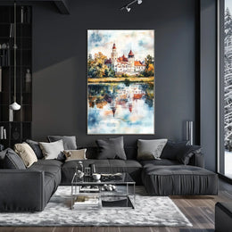 Belarus Mir Castle Reflection View Poster