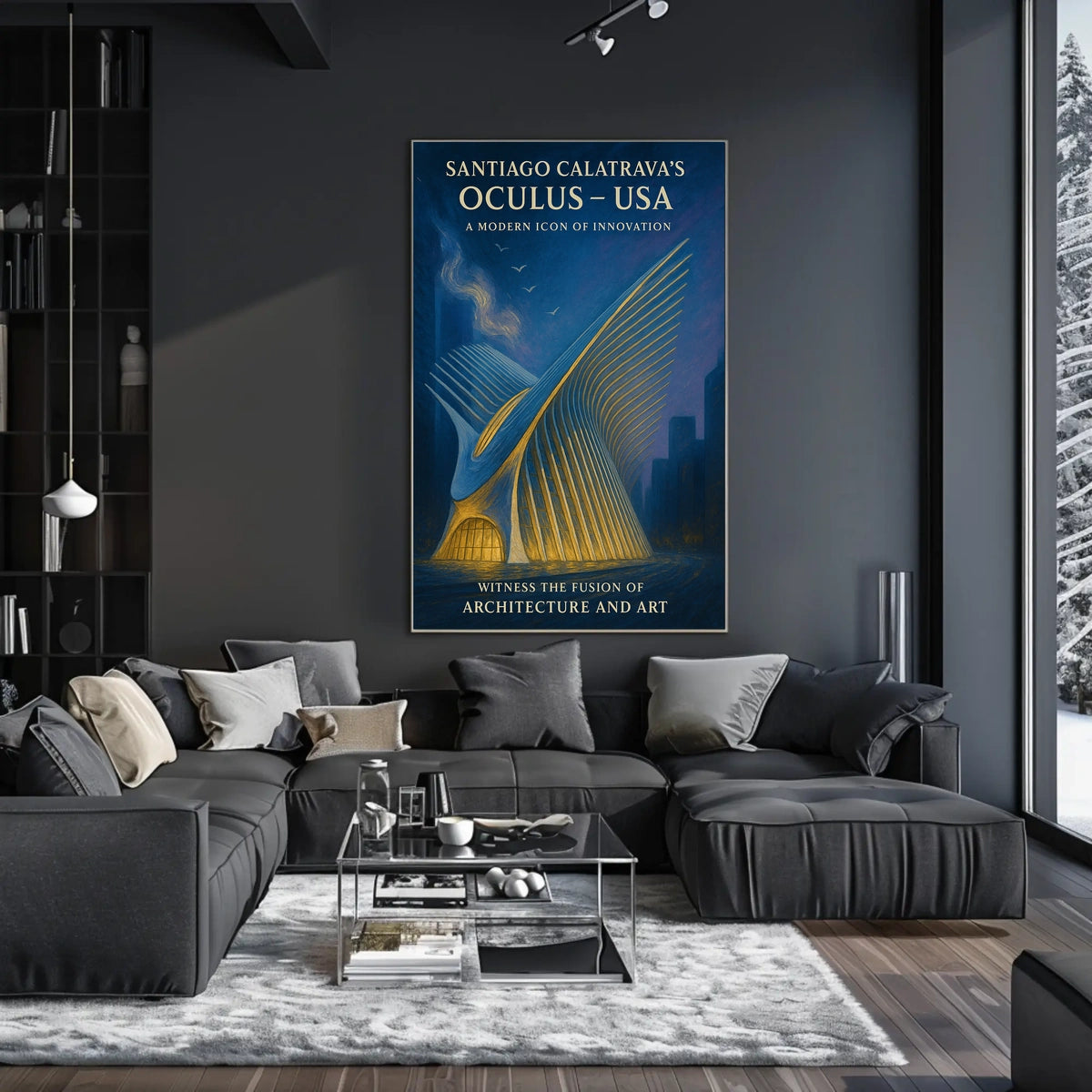Santiago CalatravaS Oculus A Modern Poster