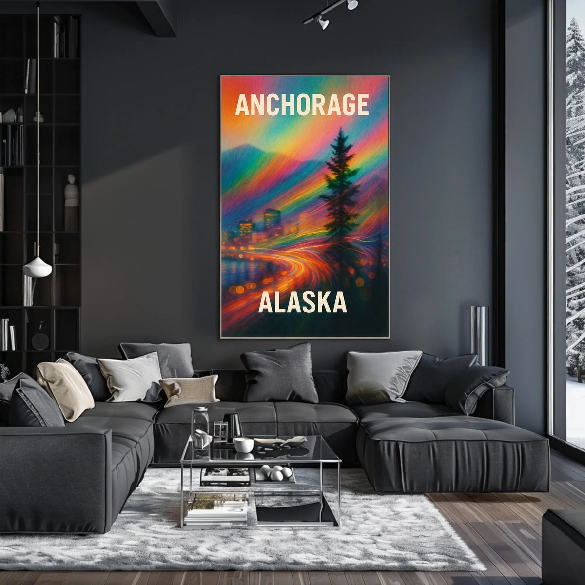 Anchorage, Alaska A Vibrant Journey Poster