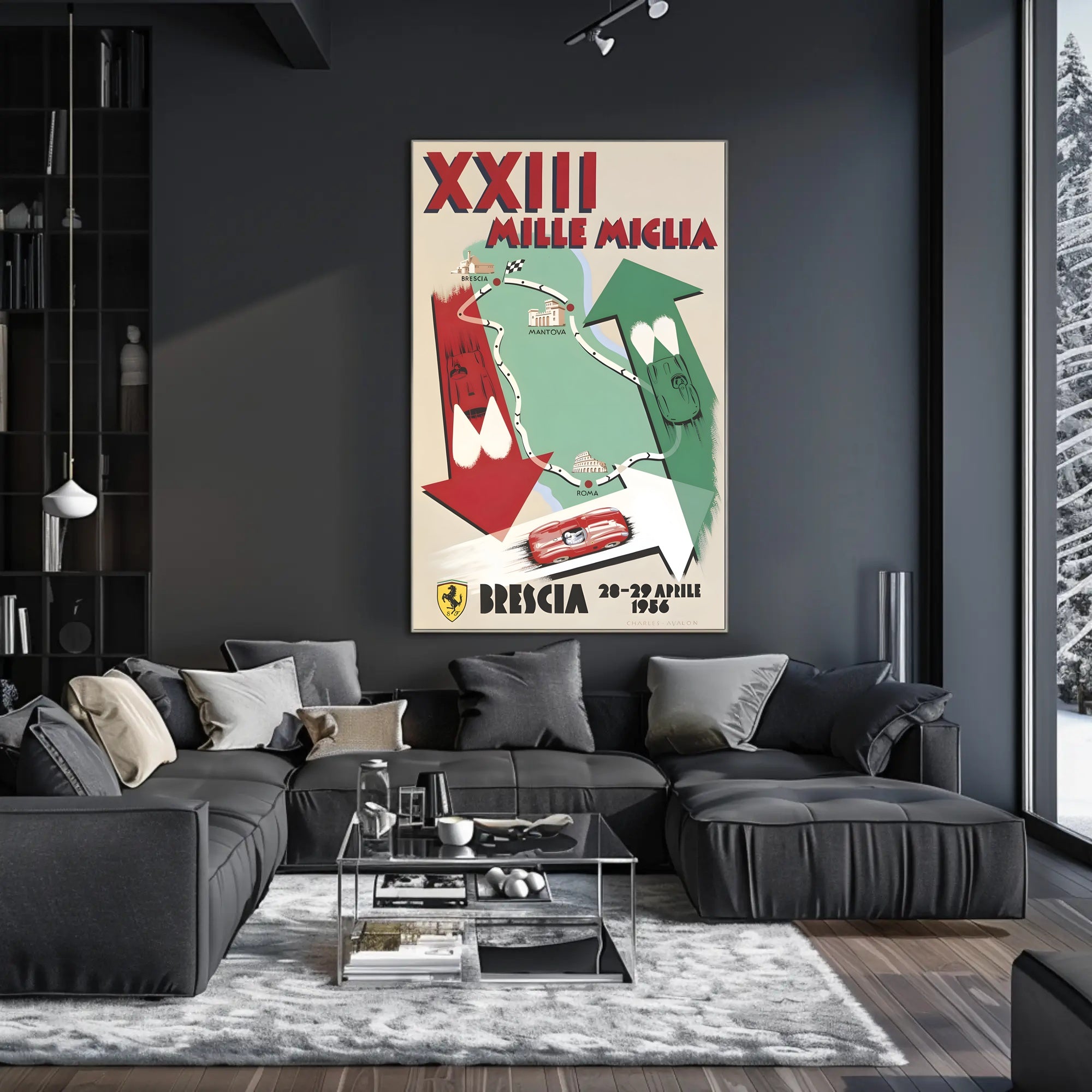XXIII Mille Miglia Race Poster
