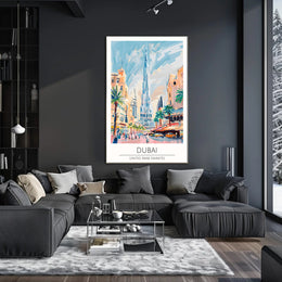 Dubai Cityscape Poster PosterGoat