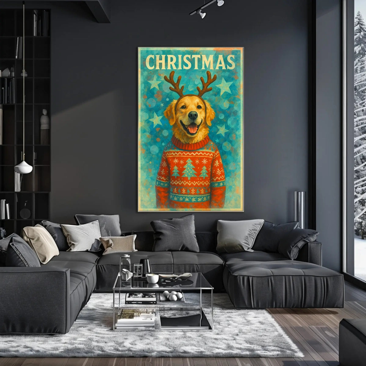 Winter Cityscapes Christmas Poster