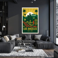 Los Angeles Highlights Poster PosterGoat