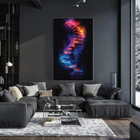 DNA Cosmos: Futuristic Art Poster of Discovery