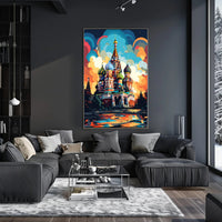 Saint Basil's Whimsical Abstract Poster