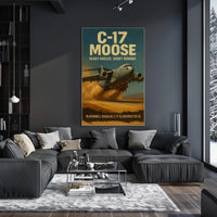 C-17 Globemaster III on Airfield Military Recruitment Poster