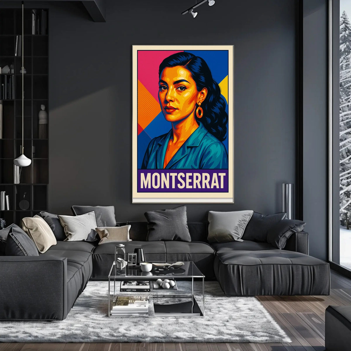 Montserrat Vibrant Portrait Poster