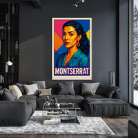 Montserrat Vibrant Portrait Poster