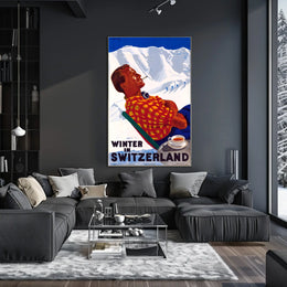 Winter in Switzerland Poster