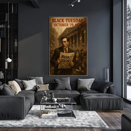 Black Tuesday Chaos Vintage Historical or Presidential Poster
