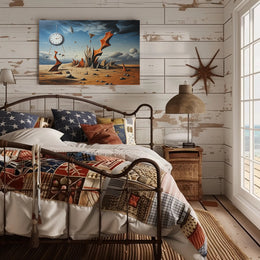Timeless Desert Dreamscape: Abstract or Artistic Poster