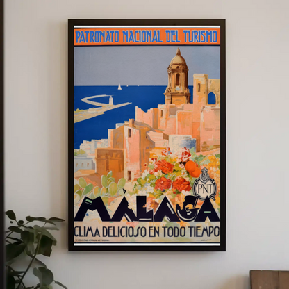 Visit Malaga, Spain Poster