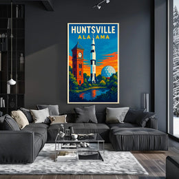 Huntsville Landmarks Poster